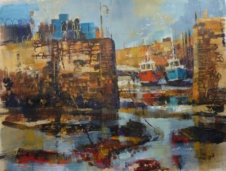 'Harbour Entrance, Crail' by artist Chris Forsey